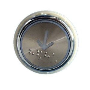 Bouton d'ascenseur polyvalent rond en acier inoxydable KA313 37mm, bouton d'appel externe, style moderne et simple - Product Image 4