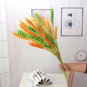 Simulazione pianta di grano orecchio di riso giardino stile decorazione interna ed esterna simulazione 3 orzo 3 fiori di grano bouquet