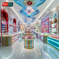 Étalage de sucettes pour confiserie, mobilier de magasin de bonbons, décoration géante de chocolat pour centre commercial, étagères à bonbons, comptoirs pour snacks