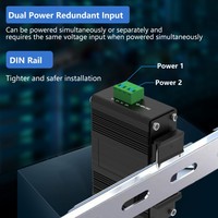 Convertisseur de média Ethernet industriel 10/100M + fibre optique SFP 100M avec POE + 1 canal RS232/RS485/RS422