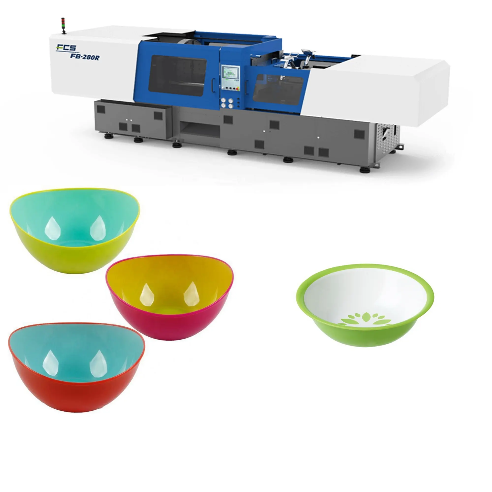 FCS FB-280R Two Color Bowl Making Machine Color Bowl Plastic Injection Molding Machine