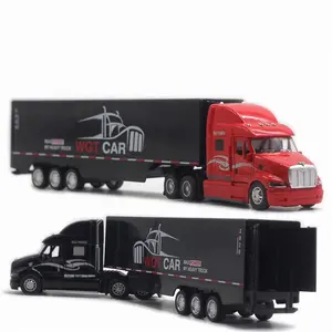 Diecast oyuncak araçlar 1:48 satış amerikan konteyner kamyon modeli alaşım konteyner kamyon çocuk oyuncak Modelo koleksiyonu için
