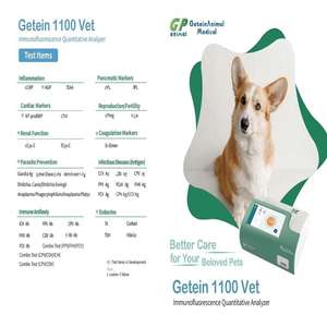 Analyseur d'immunoessai vétérinaire Getein1100, analyseur d'hormones, analyseur quantitatif d'immunofluorescence de la progestérone chez le chien - Product Image 4