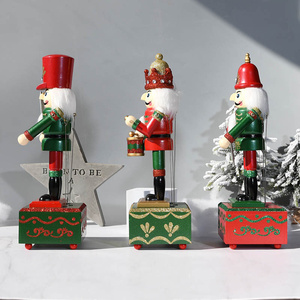 Vente en gros de boîte carrée de 36cm de peinture boîte à musique <span class=keywords><strong>casse</strong></span>-<span class=keywords><strong>noisette</strong></span> décoration de la maison ornements de noël boîte à musique de dessin animé décoration de la maison - Product Image 6