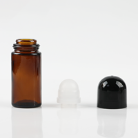 50ML Corps Déodorant Emballage Ambre Bouteilles En Verre Roller Ball Parfum Soins De La Peau Emballage Bouteille En Verre avec Roll On Ball