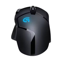 Souris de jeu filaire Logitech G402 Hyperion Fury, design ergonomique pour droitier, moteur Fusion, 500 IPS, 4000 DPI, 8 boutons programmables