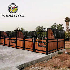 คอกม้าเหล็กชุบสังกะสีแบบหนาพิเศษ พร้อมสารเคลือบป้องกันสนิม สำหรับป้องกันม้าในฟาร์มกลางแจ้ง - Product Image 5