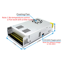 Alimentation 13.8V 25.4A 350W Transformateur de lumière de pilote de commutateur 110V 220V AC à DC SMPS pour lumière d'affichage à bande Led