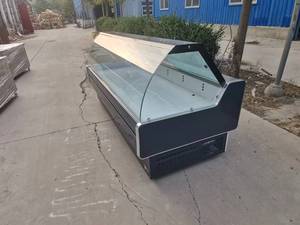 Hộp Trưng Bày Thực Phẩm Cửa Hàng Bán Lẻ Tùy Chỉnh Tủ Đông Tủ Lạnh Tủ Trưng Bày Trượt Cửa Kính Máy Làm Lạnh Thịt Tươi Mở - Product Image 5