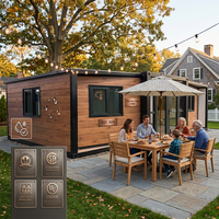 Maison préfabriquée pliable 10ft 20ft 30ft 40ft, mini-maison modulaire 2 3 4 chambres, bureau de luxe extensible en conteneur