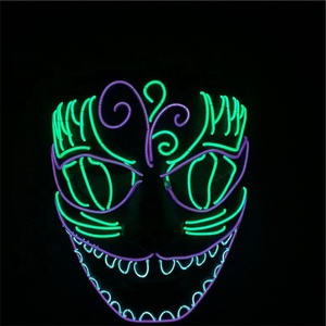 Suministro de China precio de venta al por mayor <span class=keywords><strong>profesional</strong></span> <span class=keywords><strong>LED</strong></span> que brilla intensamente fiesta de Halloween máscara - Product Image 4
