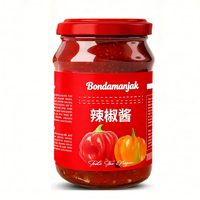 Étiquettes autocollantes en vinyle imprimées pour bouteilles de sauce piquante, emballage alimentaire, écologiques, personnalisées, imperméables, aspect verre