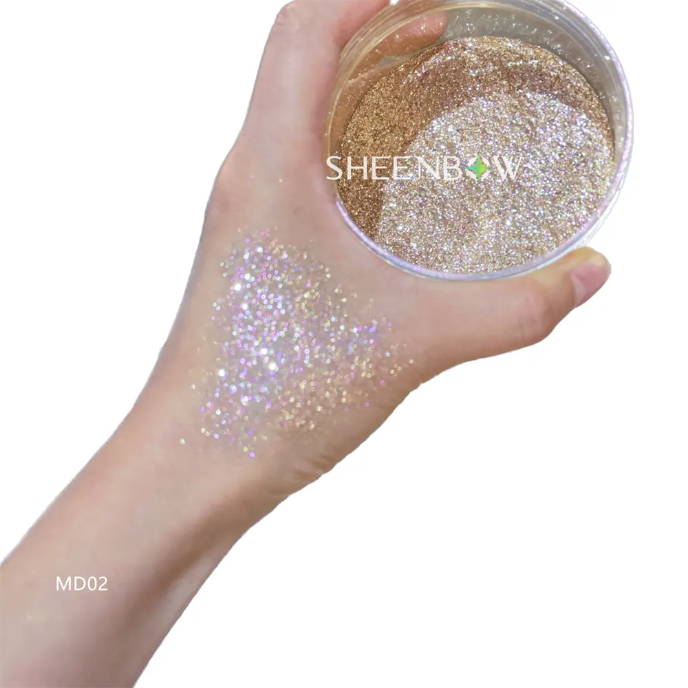 Private Label Oogschaduw Pigment Make-Up Glitter Oogschaduw Poeder Diamant Sparkle