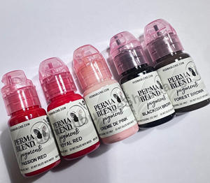 Pigments d'Encre de <span class=keywords><strong>Tatouage</strong></span> pour Maquillage Semi-Permanent Eyeliner et Sourcils Liquide Biologique Brun Forêt Sombre - Product Image 3