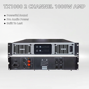 Amplificador de Potencia de Audio Profesional OMB TX1000 de 2 Canales y 1000 Vatios para Subwoofer de Metal - Product Image 2