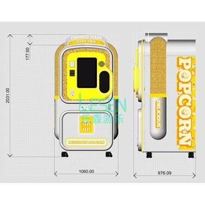 Distributeur automatique de pop-corn avec écran tactile 18 pouces, machine à pop-corn chaud et frais en libre-service avec haut-parleur et options de <span class=keywords><strong>paiement</strong></span> multiples pour centre commercial - Product Image 3
