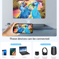 Hotack Vente en gros D071 Full HD Smart 4K Home Cinéma Projecteur de film DLP Laser à courte portée Projecteur de jeu éducatif