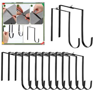 Crochet mural robuste en métal pour guirlande lumineuse extérieure, réglable, sans perçage - Product Image 1