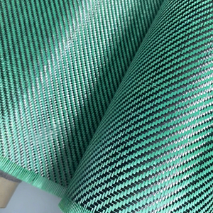Tela de Fibra de Carbono Aramida Verde Ignífuga de 200g, Tejido Twill, para Autos, Maletas, Manualidades, Juguetes para Niños - Product Image 1