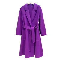 판매 공급 업체 주문 할인 양모 캐시미어 더블 브레스트 두꺼운 메리노 낙타 양모 트렌치 코트