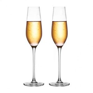 Copas de Champán Altas de Cristal con Burbujas para Bodas y Hogar - Product Image 1