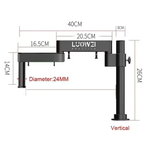 Brazo de Soporte para Microscopio de 32/24 mm Soporte Universal Giratorio para Microscopio Estereoscópico Trinocular Cámara de Video HD USB para Reparación de Teléfonos - Product Image 5