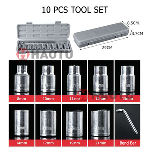 10pcs 1/2 Professional Metric Hand <strong>Tools</strong> L <strong>Shaped</strong> Wrench Spanner <strong>Socket</strong> <strong>Set</strong> - Product Image 3