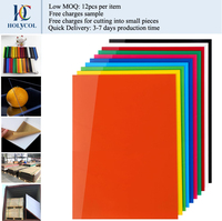 Plaques en acrylique coulé coloré 2MM 3MM, panneaux en PMMA Plexiglas 12X12'' 12X16'' 16X20'' 12X24'' 18X24'' 20X24'' 24X36'', 4 pièces par carton