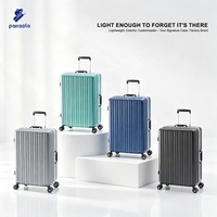 Valise à roulettes légère, durable et portable, avec cadre en aluminium et coque rigide, 24 pouces |   Valise tout-en-un pour les déplacements mondiaux