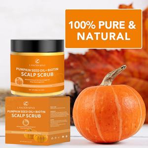 Pegatinas Personalizadas, Crema Exfoliante para el Cuero Cabelludo con Aceite de Semillas de Calabaza Orgánico y Biotina, Tratamiento Capilar 2 en 1, Reduce la Caspa, Hidrata y Humecta - Product Image 2