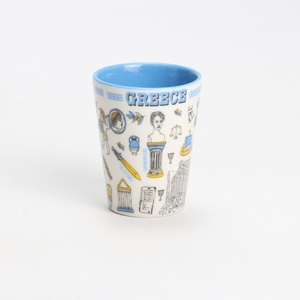 Collezione di Souvenir in Grecia personalizzata regalo turistico Design della città in ceramica bicchiere da bicchierino - Product Image 1