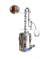 Alambic en cuivre pour la distillation de gin, alambic à moonshine Y 100L, alambic à whisky E avec boîte de vitesses, moteur, roulements, composants à vendre, neuf