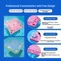 Table de Mahjong flottante pour piscine, plateau pour jeux de cartes, Mahjong, Poker, Scrabble, Dominos, Fournitures pour fêtes estivales à la plage