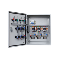 Caja de Control de Motor de Tres Vías, Uno Controla Tres Gabinetes de Distribución, Caja de Botón de Arranque y Parada para Ventilador Trifásico, 220V/380V 100A