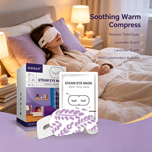 Maschera Oculare a Vapore Monouso OEM Personalizzata per Alleviare lo Stress, Rilassare gli <span class=keywords><strong>Occhi</strong></span> <span class=keywords><strong>Stanchi</strong></span> e Favorire il Sonno Profondo - Product Image 1