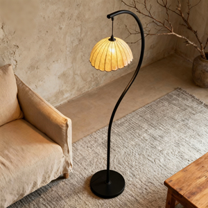 Modern Nordic <b>LED</b> E27 Base <b>Corner</b> Standing Floor Lamp with Adjustable Height and Three-Color Dimmable <b>Light</b> - Product Image 2