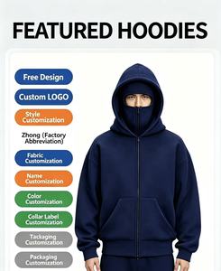 Hot Selling Urban <strong>Techwear</strong> Casual Masked <strong>Hoodie</strong> Men's Tactical Ninja Breathable Quick Dry Winter Sweatshirt Polyester Pullover - Product Image 1