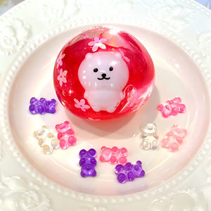CHENXI Custom 6cm Coconut Oil Stress <b>Ball</b> Stress <b>Squeeze</b> <b>Ball</b> Kawaii Taba Bear Squishy Toys <b>Ball</b> - Product Image 5