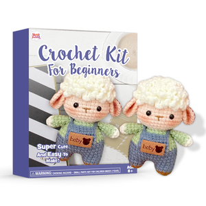 <b>Crochet</b> <b>Kit</b> for <b>Beginners</b> DIY Lamb Knitting <b>Kit</b> and Supplies <b>Crochet</b> Starter for Kids Adults - Product Image 1