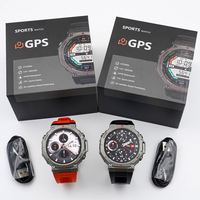 Montre connectée homme 2026 DM58 avec écran AMOLED 1,43'', appels Bluetooth, étanchéité 5 ATM, boussole, altimètre, GPS sportif pour activités de plein air