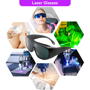 <span class=keywords><strong>Gafas</strong></span> de protección láser industriales 10600nm CO2 láser bloqueo infrarrojo ajuste soldadura láser corte grabado uso profesional - Product Image 6