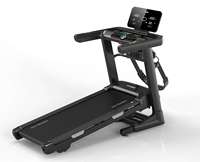Caminadora Eléctrica Portátil con Pantalla LCD de 5 Pulgadas, Función de Inclinación Eléctrica, Registro de Tiempo, Velocidad, Distancia, Calorías y Frecuencia Cardíaca, para Gimnasio en Casa