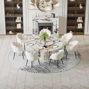 <span class=keywords><strong>Sedie</strong></span> <span class=keywords><strong>da</strong></span> Pranzo e Ristorante con Schienale Alto e Confortevole per Caffetteria, Soggiorno, Tavolo <span class=keywords><strong>da</strong></span> Trucco con Seduta Strutturata - Product Image 3