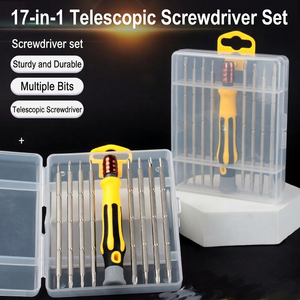 <b>Precision</b> <b>Screwdriver</b> <b>Set</b> 17 In 1 With 9 Bits Chrome Vanadium Steel For Mobile Phone Repair Tools - Product Image 2