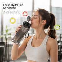 Bouteilles isothermes anti-fuite de 650 ml, gobelets personnalisés avec logo, bouteilles Tritan avec anneau aromatique, articles en gros avec dosettes