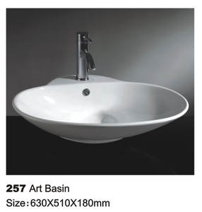 Bassin en céramique écologique moderne avec surface anti-rayures Matériau durable pour l'hôtel et l'hôpital Projets de construction écologiques - Product Image 4