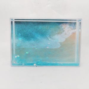 4x6 inch trong suốt đầy màu sắc long lanh <span class=keywords><strong>Acrylic</strong></span> Khung Ảnh chất lỏng làm bằng vật liệu nhựa bền - Product Image 4