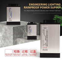 Trafo Light Box 12V 400W 33A AC-DC Tahan Hujan Tahan Debu Switching Power Supply untuk Papan Reklame Karakter Bercahaya