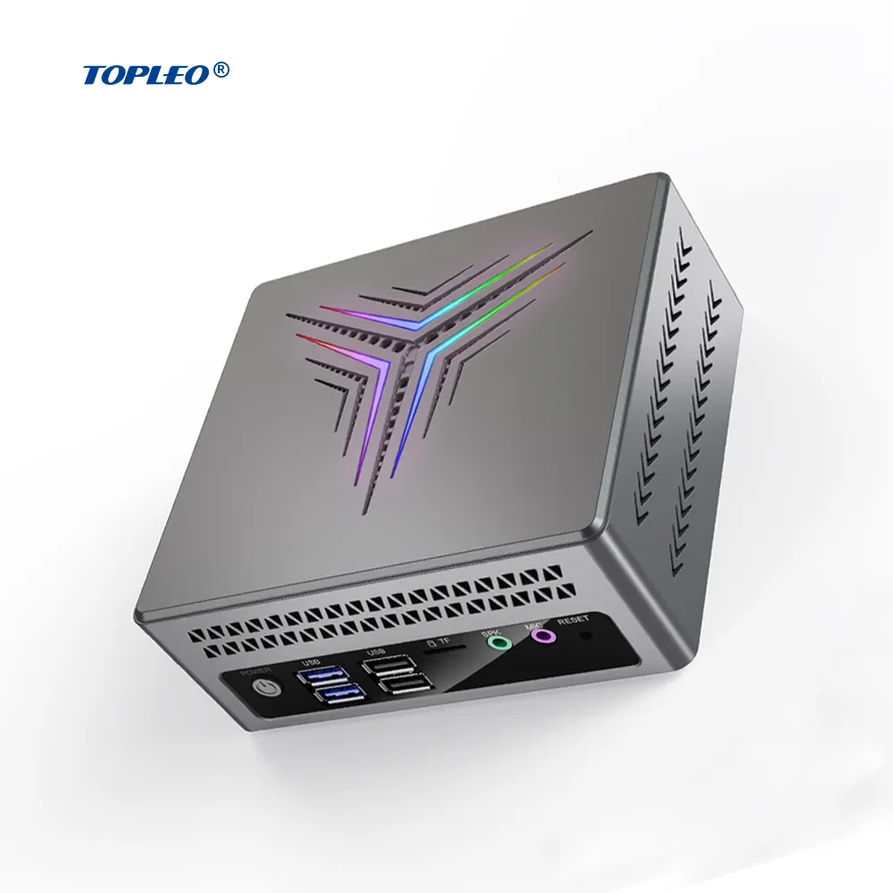 Topleo Mini PC N4500 N5095 Win 10 desktop dual screen 4K display jk01 gaming Mini Pc All In One Computers