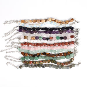 Bracelet en pierres naturelles style bohème, bijoux unisexes tendance - Product Image 2